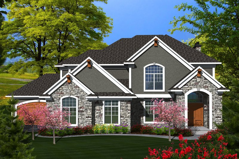 Home Plan - Traditional Exterior - Front Elevation Plan #70-1143