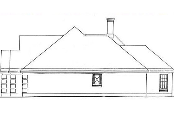 Exterior - Other Elevation 1 for European House Plan #410-138 - 3 bed, 2 bath