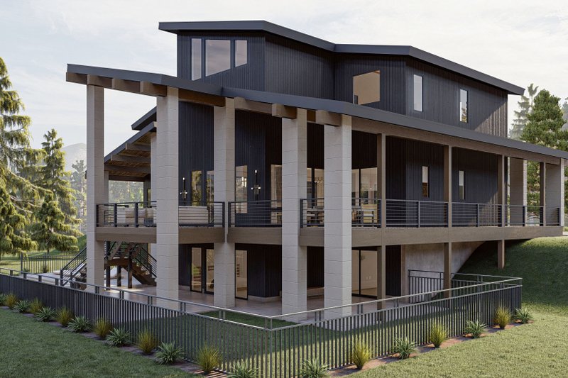 Dream House Plan - Exterior - Other Elevation for Modern House Plan #455-617 - 4 bed, 3.5 bath
