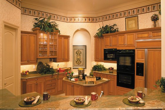 Interior - Kitchen 1 for Mediterranean House Plan #930-491 - 3 bed, 4 bath