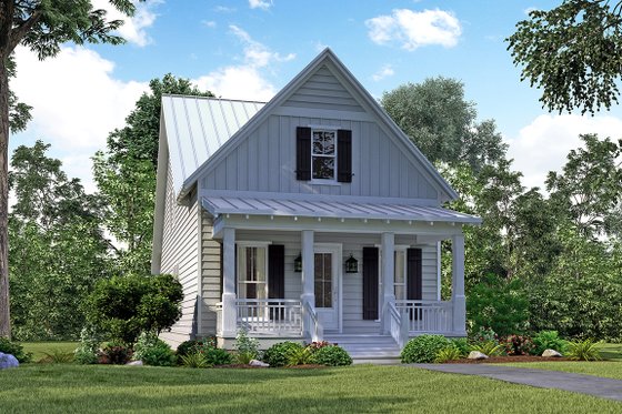 Exterior - Front Elevation 7 for Cottage House Plan #430-117 - 4 bed, 2.5 bath