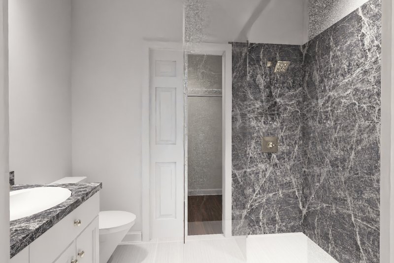 Architectural House Design - Interior - Master Bathroom for Modern House Plan #513-2470 - 3 bed, 2 bath