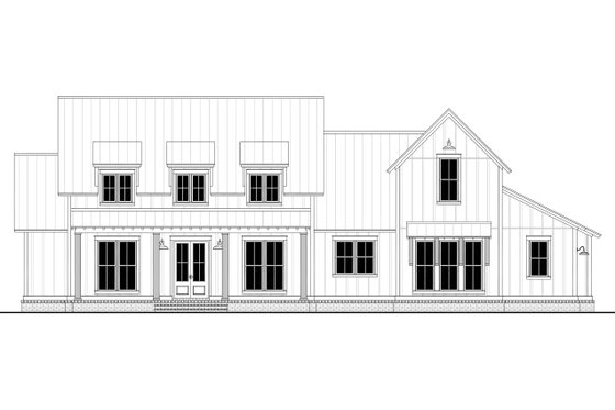 Exterior - Front Elevation 4 for Farmhouse House Plan #430-251 - 4 bed, 3.5 bath