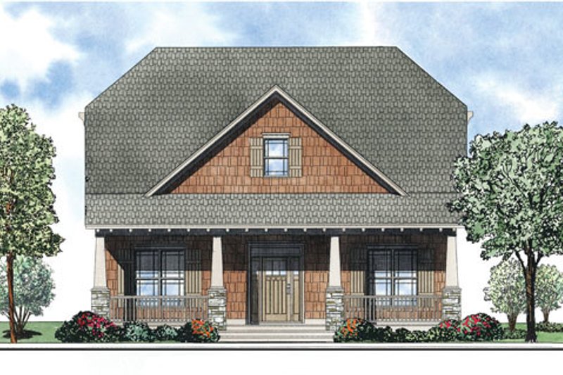 Dream House Plan - Bungalow Exterior - Front Elevation Plan #17-2408