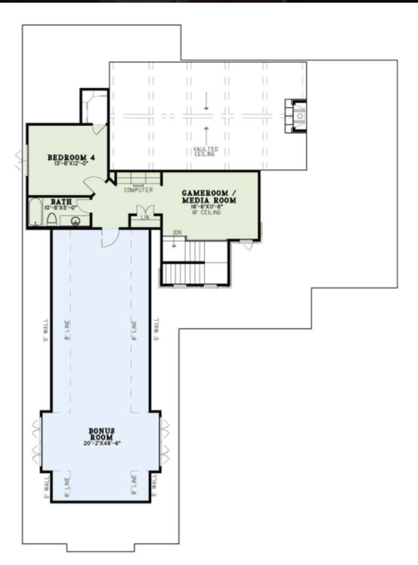Home Plan - European Floor Plan - Upper Floor Plan #17-3416