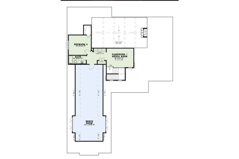 Dream House Plan - Floor Plan - Upper Floor for European House Plan #17-3416 - 4 bed, 4.5 bath