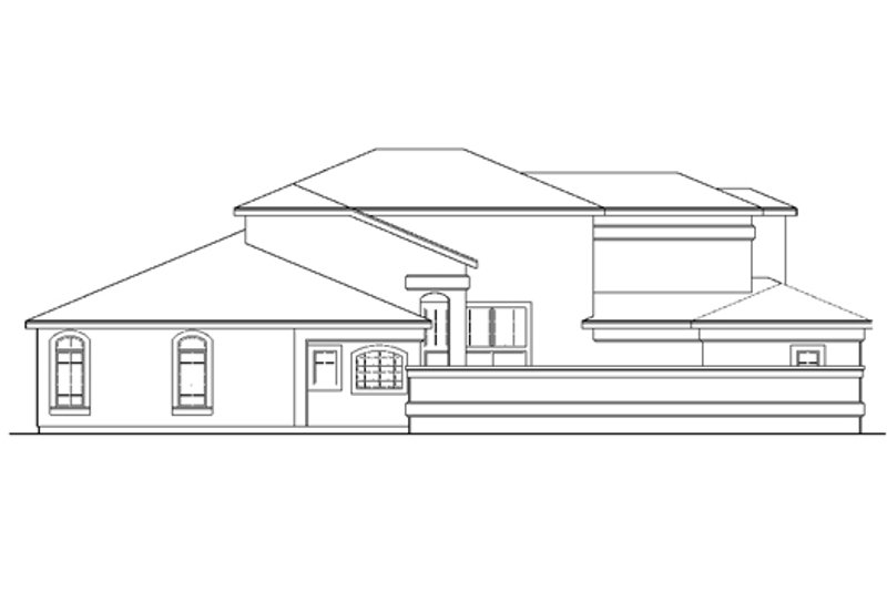 Home Plan - Exterior - Other Elevation 1 for Mediterranean House Plan #124-230 - 4 bed, 3.5 bath