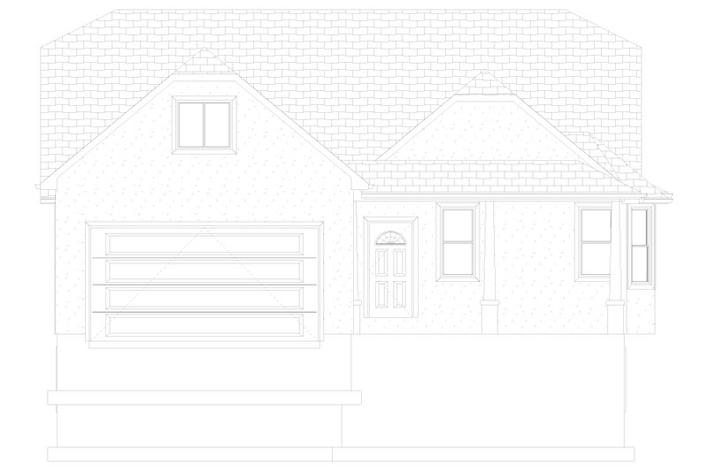 House Blueprint - Exterior - Front Elevation 4 for Farmhouse House Plan #1060-108 - 2 bed, 2 bath