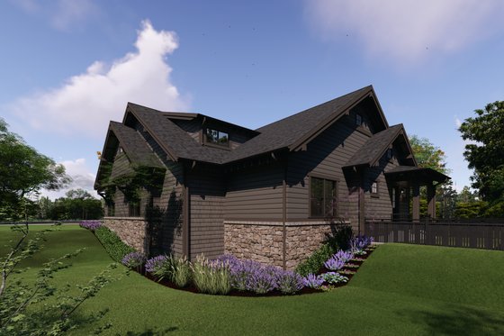 Exterior - Other Elevation 3 for Craftsman House Plan #1069-39 - 2 bed, 2 bath