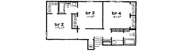 Dream House Plan - Traditional Floor Plan - Upper Floor Plan #36-418