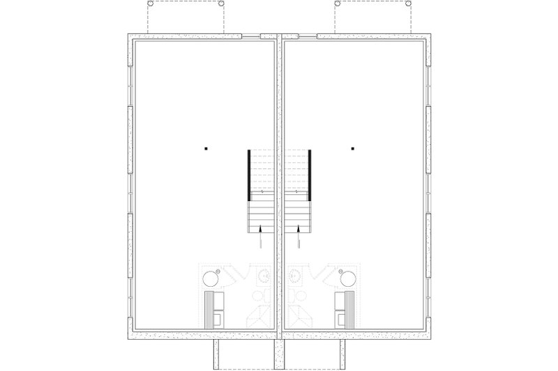 Architectural House Design - Floor Plan - Lower Floor for Modern House Plan #23-2855 - 4 bed, 2.5 bath