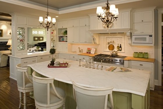 Interior - Kitchen for Traditional House Plan #56-604 - 4 bed, 4 bath