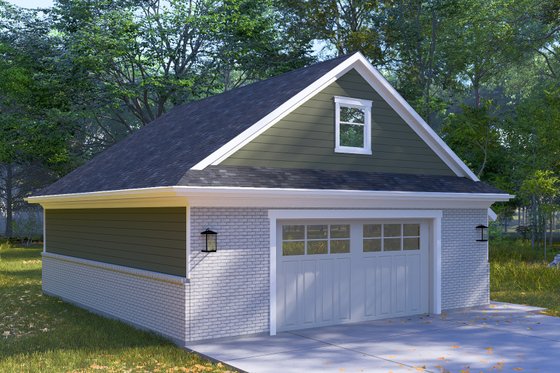 Exterior - Front Elevation 3 for Craftsman House Plan #1060-256, 0 bath