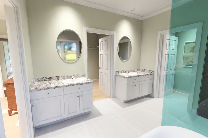 Dream House Plan - Interior - Master Bathroom 1 for Farmhouse House Plan #513-2482 - 3 bed, 2.5 bath