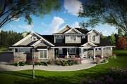 Craftsman Style House Plan - 4 Beds 3.5 Baths 3485 Sq/Ft Plan #70-1470 