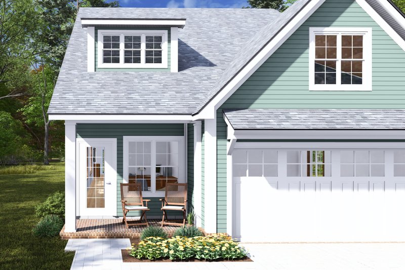 House Blueprint - Exterior - Covered Porch for Cottage House Plan #513-2271 - 3 bed, 2.5 bath
