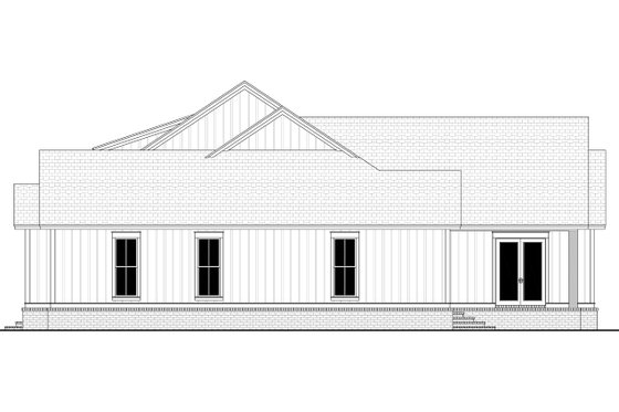 Exterior - Other Elevation 2 for Farmhouse House Plan #430-197 - 4 bed, 3.5 bath