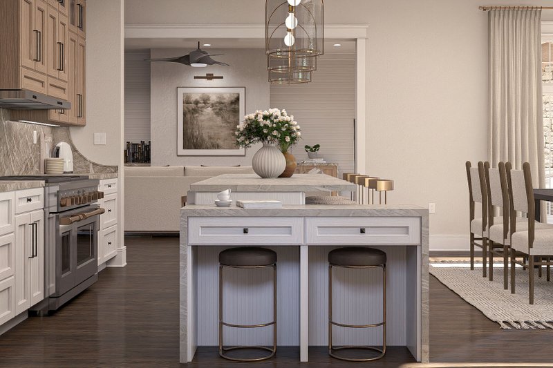 House Blueprint - Interior - Kitchen for Modern House Plan #455-331 - 3 bed, 3.5 bath