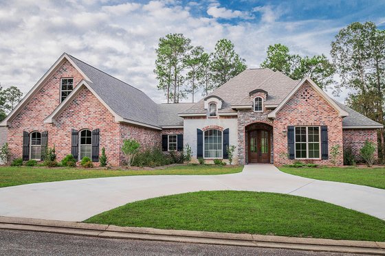 Exterior - Front Elevation 3 for European House Plan #430-130 - 4 bed, 3.5 bath