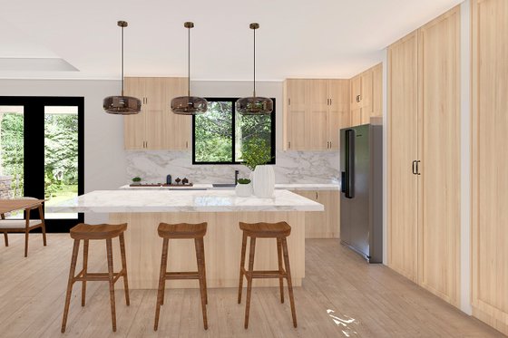 Interior - Kitchen for Craftsman House Plan #124-1407 - 4 bed, 2.5 bath