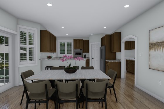 Interior - Dining Room for Traditional House Plan #1060-100 - 3 bed, 2.5 bath