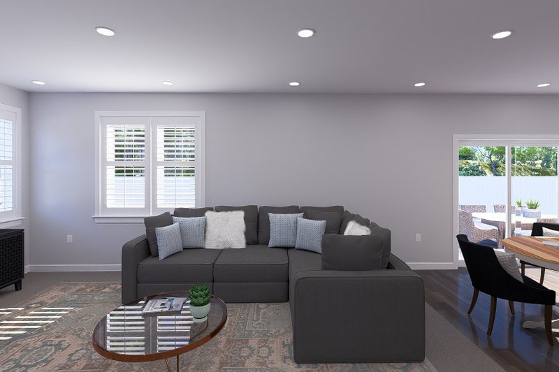 Home Plan - Interior - Family Room for Farmhouse House Plan #1060-360 - 4 bed, 2.5 bath