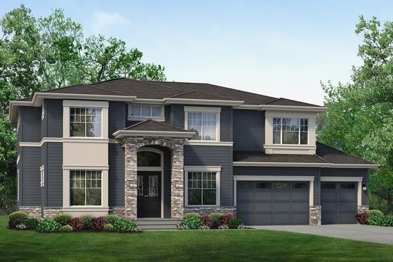 Exterior - Front Elevation 3 for Traditional House Plan #1066-70 - 6 bed, 3.5 bath