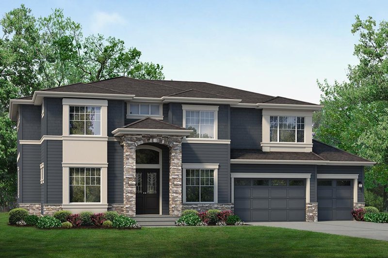 House Blueprint - Exterior - Front Elevation 3 for Traditional House Plan #1066-70 - 6 bed, 3.5 bath