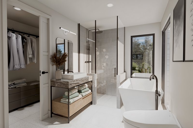 Dream House Plan - Interior - Master Bathroom for Modern House Plan #23-2831 - 2 bed, 2 bath