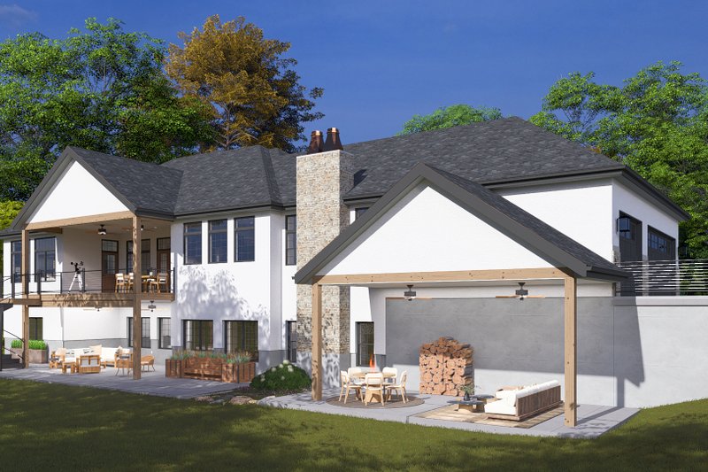 House Blueprint - Exterior - Rear Elevation 1 for Farmhouse House Plan #1060-238 - 3 bed, 2.5 bath