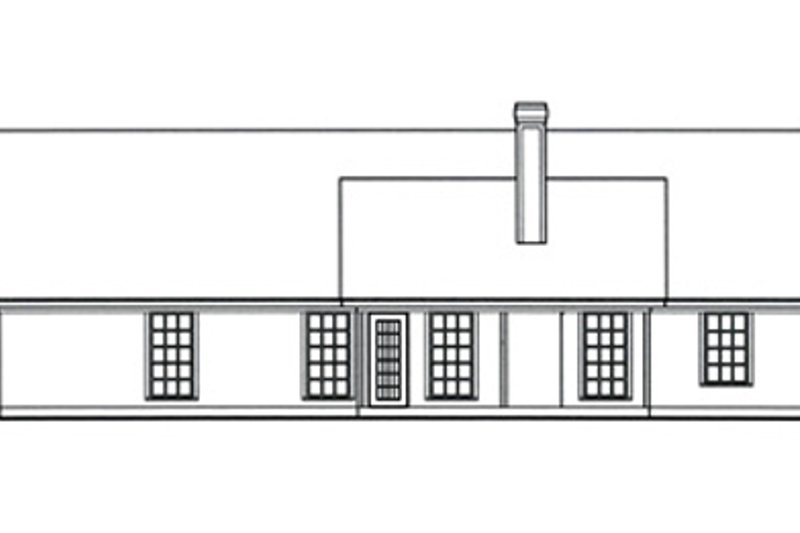 Dream House Plan - Exterior - Rear Elevation for Country House Plan #42-400 - 3 bed, 2 bath