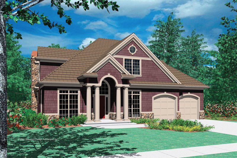 House Plan Design - Craftsman Exterior - Front Elevation Plan #48-383
