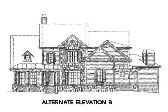Exterior - Other Elevation 3 for Traditional House Plan #54-113 - 4 bed, 3.5 bath