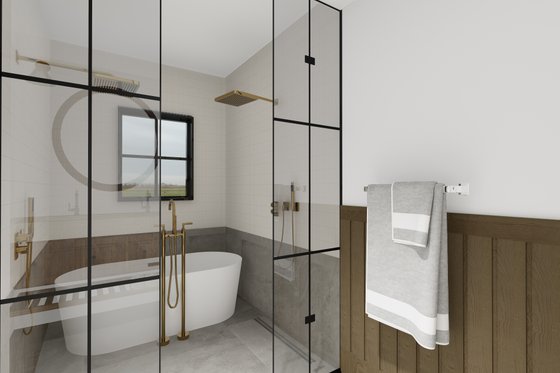 Interior - Bathroom for Farmhouse House Plan #23-2396 - 4 bed, 2 bath