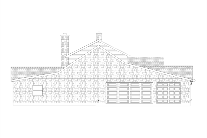 House Design - Exterior - Other Elevation 3 for Contemporary House Plan #1127-7 - 4 bed, 3.5 bath