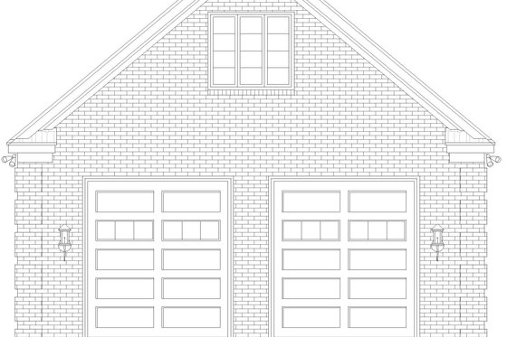 Exterior - Front Elevation 3 for Country House Plan #932-369, 0 bath