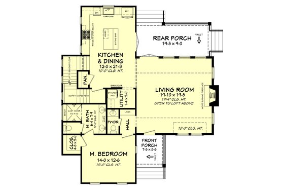 Floor Plan - Other Floor for Farmhouse House Plan #430-180 - 3 bed, 2.5 bath