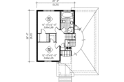 Traditional Style House Plan - 2 Beds 2 Baths 1130 Sq/Ft Plan #25-315 