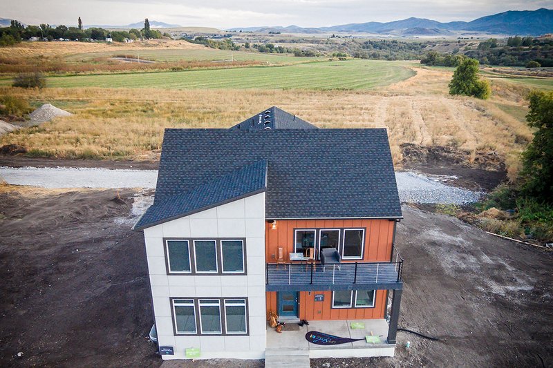 Home Plan - Exterior - Front Elevation 3 for Contemporary House Plan #20-2205 - 4 bed, 2.5 bath