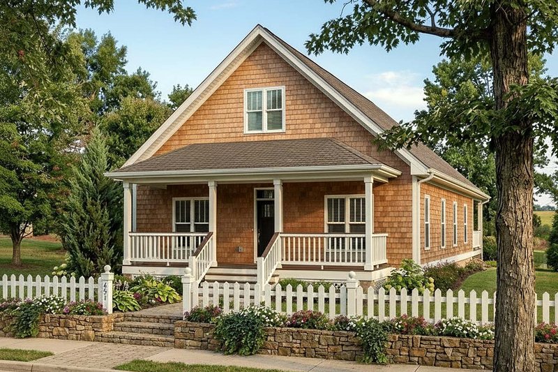 Dream House Plan - Exterior - Other Elevation 3 for Cottage House Plan #1124-1 - 3 bed, 2 bath