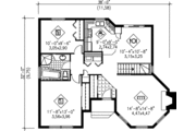 Cottage Style House Plan - 2 Beds 1 Baths 1020 Sq/Ft Plan #25-1028 