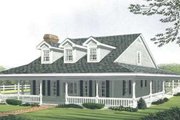 Country Style House Plan - 3 Beds 2.5 Baths 2059 Sq/Ft Plan #410-121 
