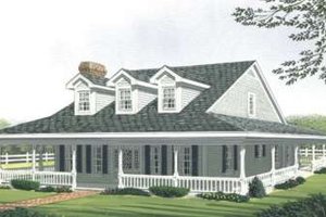 Country Exterior - Front Elevation Plan #410-121