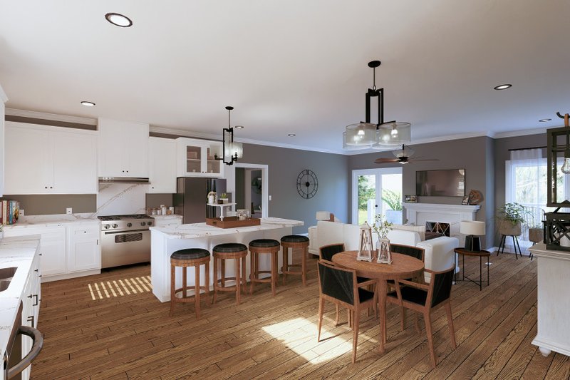 Home Plan - Interior - Kitchen for Farmhouse House Plan #44-277 - 3 bed, 2 bath