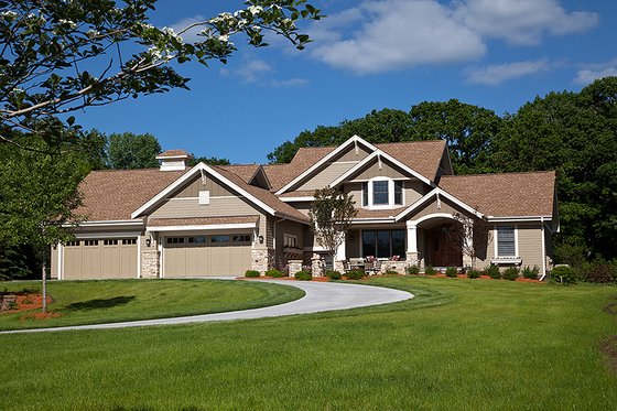 Exterior - Front Elevation 7 for Craftsman House Plan #51-556 - 4 bed, 3.5 bath