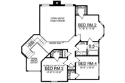 European Style House Plan - 4 Beds 2.5 Baths 2440 Sq/Ft Plan #40-198 