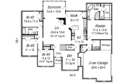 European Style House Plan - 5 Beds 3.5 Baths 2891 Sq/Ft Plan #329-275 