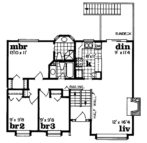 Traditional Floor Plan - Main Floor Plan #47-142