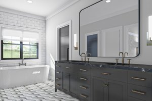 Interior - Master Bathroom for Farmhouse House Plan #455-239 - 5 bed, 4 bath
