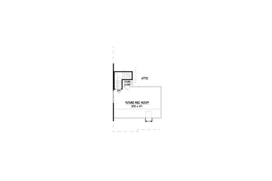 Floor Plan - Upper Floor for Bungalow House Plan #424-376 - 3 bed, 2.5 bath